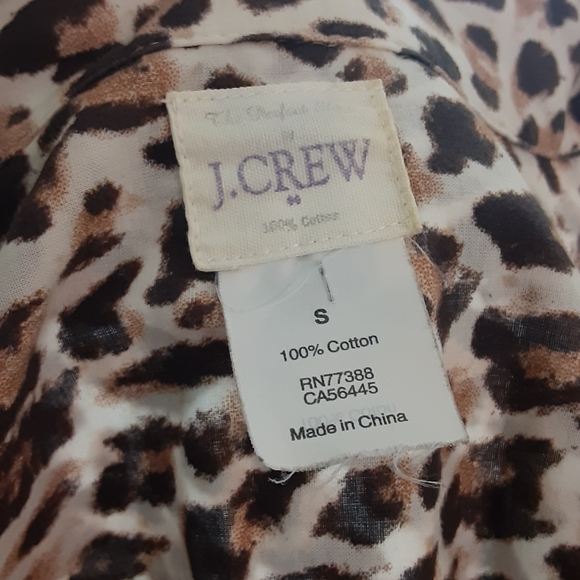 J. Crew Leopard Print Buttondown Blouse - Picture 5 of 5